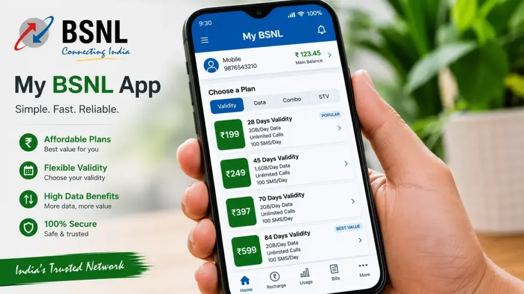 My BSNL app recharge offers list Tamil Nadu 2026