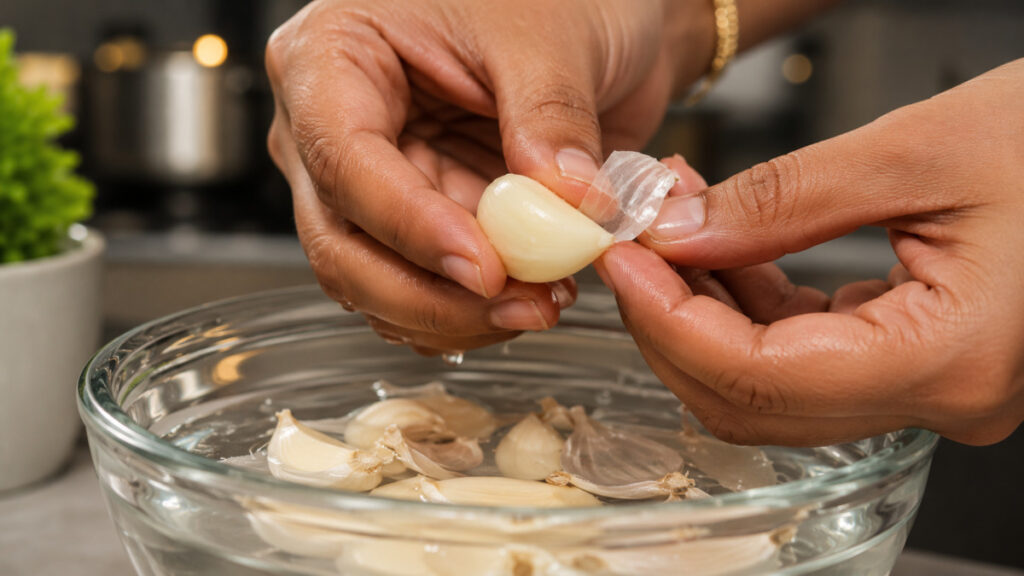 சமையல் நேரம் குறைய 5 மேஜிக் கிச்சன் ட்ரிக்ஸ் 2026 Tamil 3 How to peel garlic easily home kitchen tricks Tamil