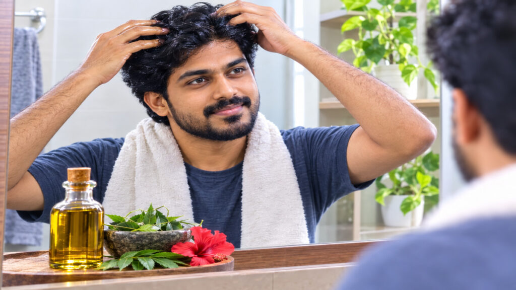 பொடுகுத் தொல்லைக்கு நிரந்தர தீர்வு பெற எளிய வழிகள் 2026 3 men dandruff scalp massage tamil Thedalweb பொடுகுத் தொல்லைக்கு நிரந்தர தீர்வு பெற எளிய வழிகள் 2026