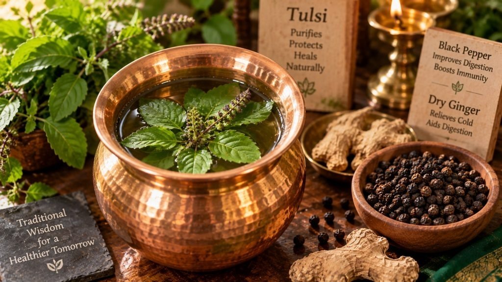 துளசி தீர்த்தம் மருத்துவ நன்மைகள் மற்றும் குடல் நச்சு நீக்கம் தமிழ்