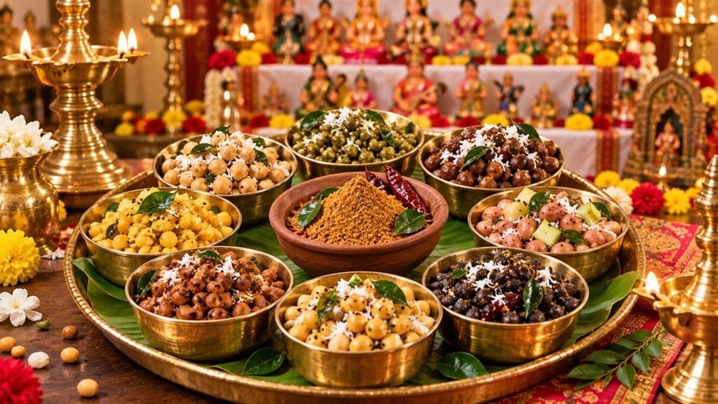 நவராத்திரி சுண்டல் 2026: 9 வகை சுண்டல் மசாலா பொடி Tamil 1 நவராத்திரி சுண்டல் வகைகள் 9 நாட்கள் பிரசாதம் சுண்டல் மசாலா பொடி செய்முறை தமிழ்