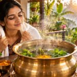 தொடர் தும்மல் தலைபாரம் நீங்க சுடுநீரில் ஆவி பிடிக்கும் இலைகள் துளசி கற்பூரவல்லி தமிழ்